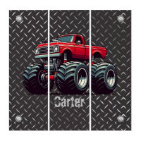 Red monster truck