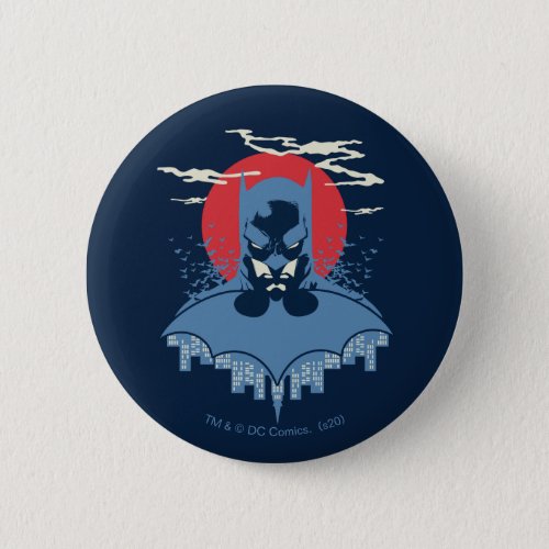Red Moon Batman With Logo Button