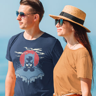 Red Moon Batman With Logo T-Shirt