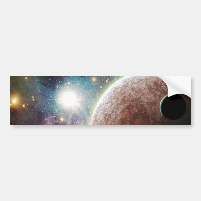 Red Moon Bumper Sticker (Front)