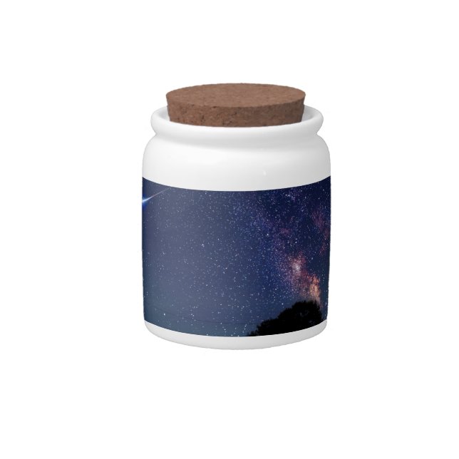 red moon candy jar (Front)