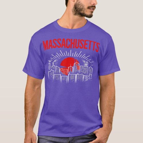 Red Moon Massachusetts  T_Shirt