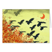 Red Moon Rising Birds Flying (Front Horizontal)