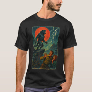 Red Moon Roar – Werewolf vs. Adventurers T-Shirt