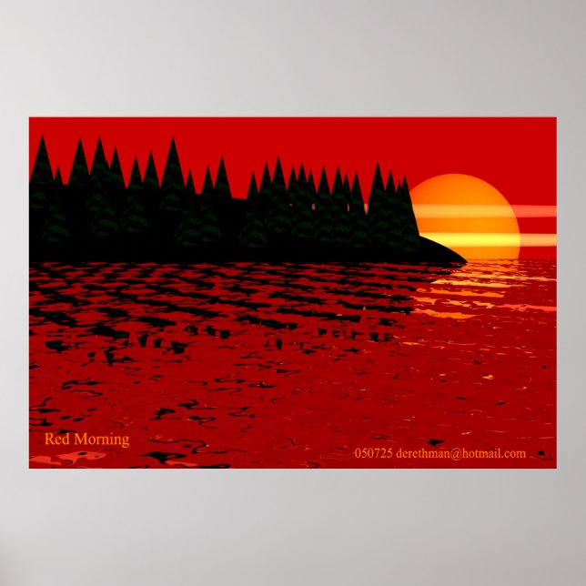 Red Morning (print) Poster (Front)
