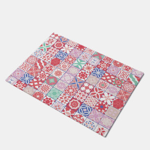 Red Moroccan tile Doormat