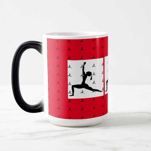 Red Morphing Yoga  Magic Mug