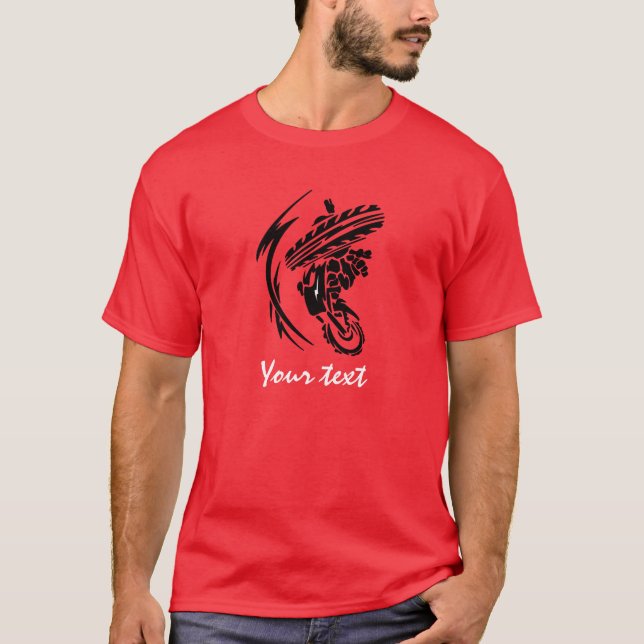 Red Motocross T-Shirt (Front)