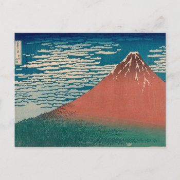 Red Mount Fuji Postcard by Art_Museum at Zazzle