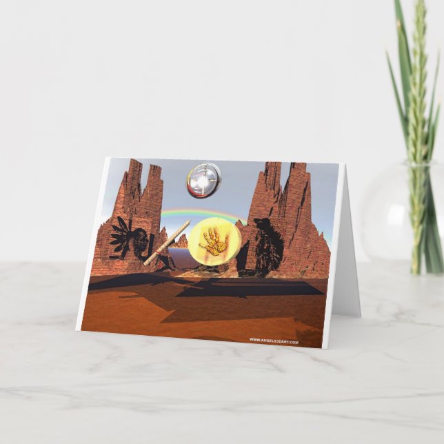 Red Mountain Greeting Card (Front)