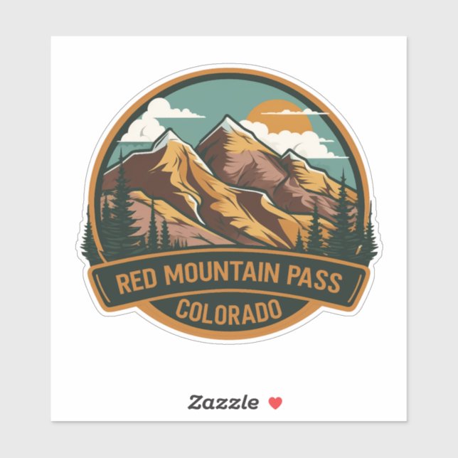Red Mountain Pass - Colorado Sticker (Sheet)