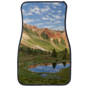 Red Mountain Reflection Car Mat