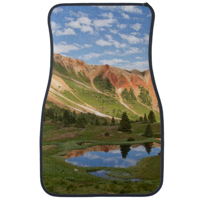 Red Mountain Reflection Car Mat (Front)