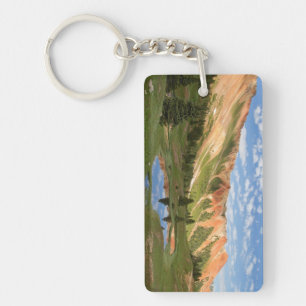 Red Mountain Reflection Keychain