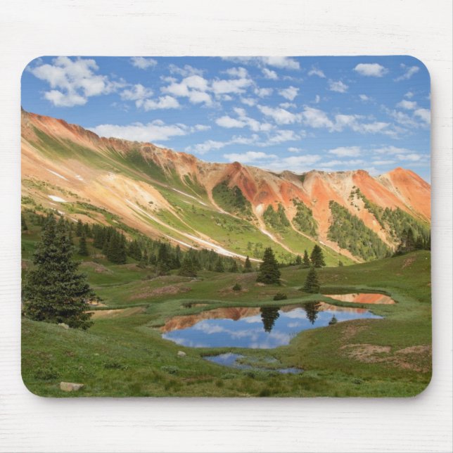 Red Mountain Reflection Mouse Pad (Front)