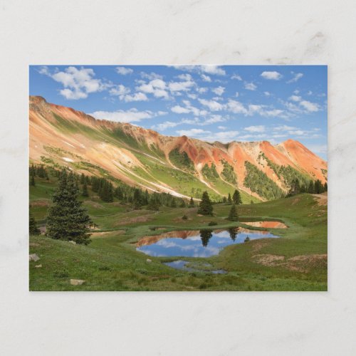 Red Mountain Reflection Postcard