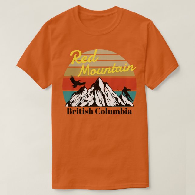 Red Mountain ski British Columbia T-Shirt (Design Front)