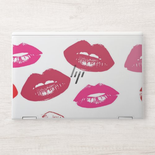Red mouths Pattern Personalized HP Laptop Skin