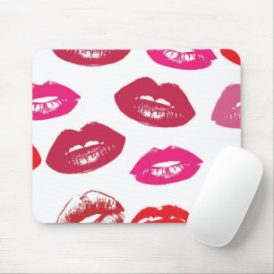 Red mouths Pattern Personalized Mouse Pad