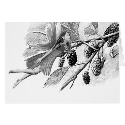 Red Mulberry Tree Fairy Cards (Front Horizontal)