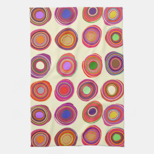 Red Multi-color Kitchen Towel