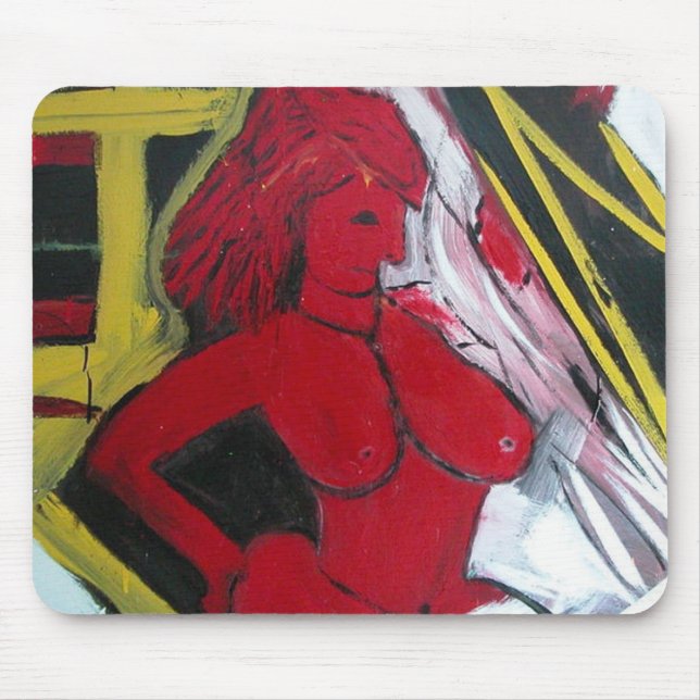 Red Muse Mouse Pad (Front)
