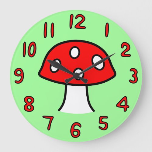 Red Mushroom Clock