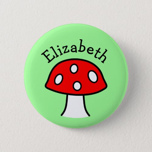 Red Mushroom Name Button