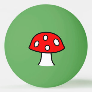 Red Mushroom Ping Pong Ball