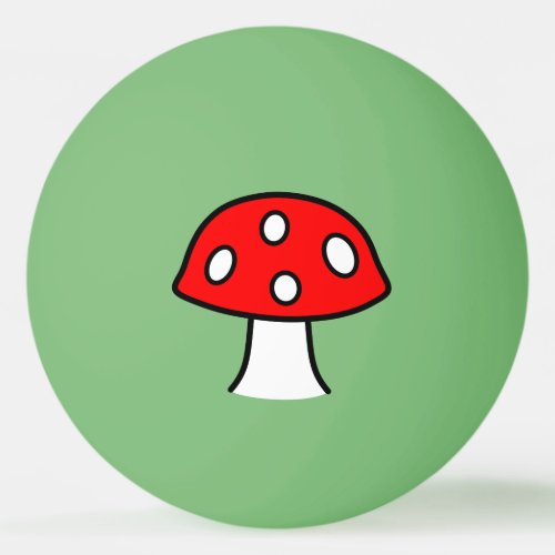 Red Mushroom Ping Pong Ball