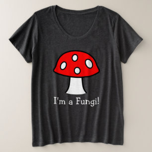 Red Mushroom Plus Size T-Shirt