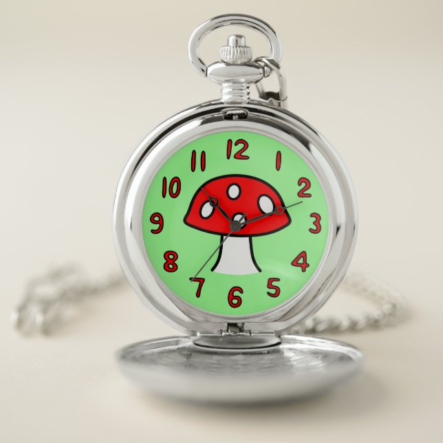 Red Mushroom Pocket Watch (Inside)