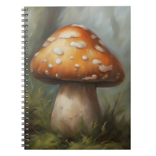 Red Mushroom Postcard Notebook