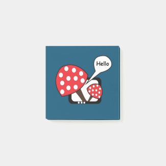 Red Mushroom Saying Hello From Television