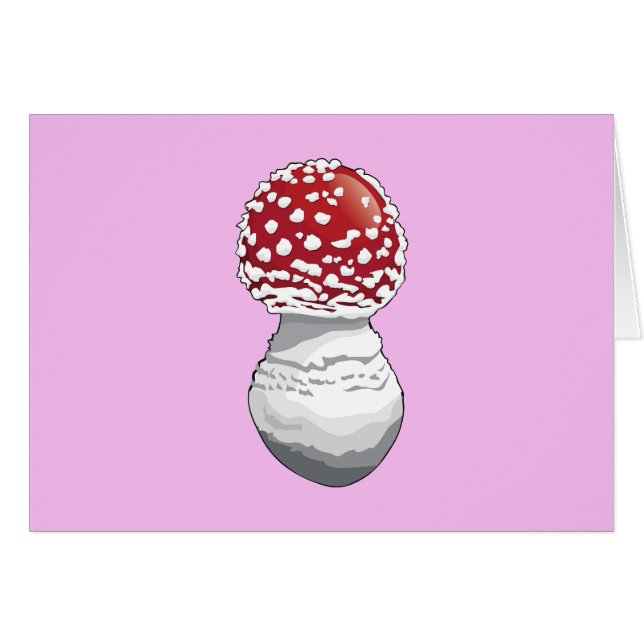 Red Mushroom, Spotted Mushroom, Toadstool Cards (Front Horizontal)