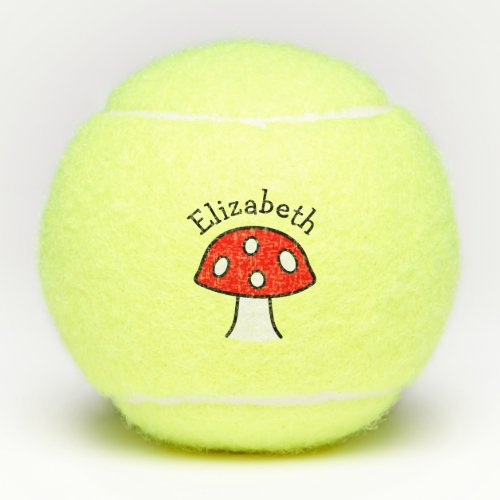 Red Mushroom Tennis Balls
