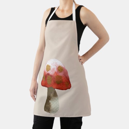 Red Mushroom Toadstool magic Apron