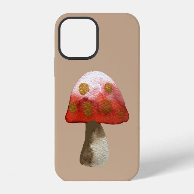 Red Mushroom Toadstool magic Iphone Case (Back)