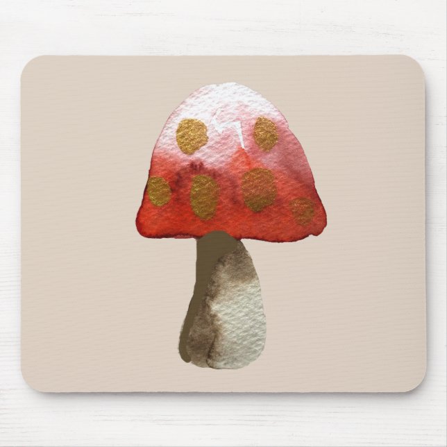Red Mushroom Toadstool magic Mouse Pad (Front)