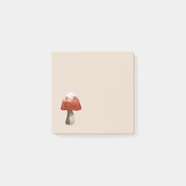 Red Mushroom Toadstool magic Post-it Notes (Front)