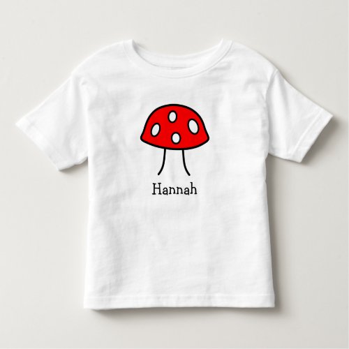 Red Mushroom Toddler T_Shirt
