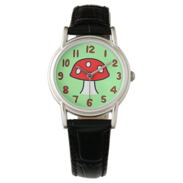 Red Mushroom Watch (Adult) (Front)