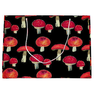 Red mushrooms pattern   Bathroom Towel Set Large Gift Bag