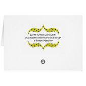 Red Mushrooms Thank You Blank Photo Note Card (Back Horizontal)