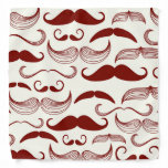 Red Mustache Pattern Bandana Red Mustache Pattern Bandana