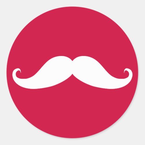 Red Mustache Valentine Sticker