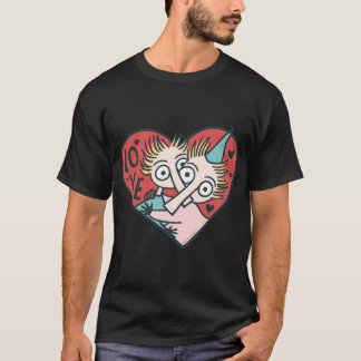 Red Mymble & Co Skiing Moomin Winter Games Sports T-Shirt