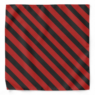 Red 'n Black Pirate Stripes Bandana