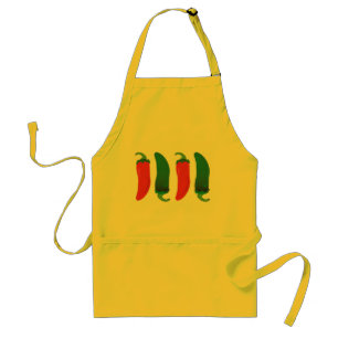 Red N Green Hot Peppers Adult Apron