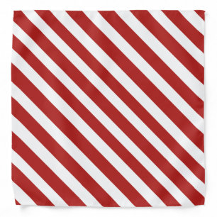 Red 'n White Pirate Stripes Bandana